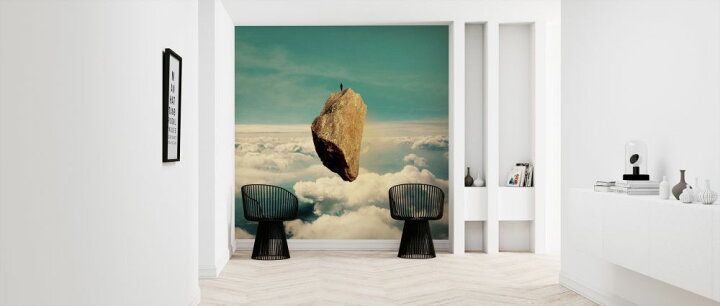 楽天市場 岩 人物 空 雲 シュールレアリスムの壁紙 輸入 カスタム壁紙 Photowall The Island 貼ってはがせるフリース壁紙 不織布 海外取り寄せのため1カ月程度でお届け 代引き 後払い不可 壁紙屋本舗 カベガミヤホンポ