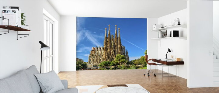 楽天市場 サグラダファミリア ガウディ バルセロナ 建物の壁紙 輸入 カスタム壁紙 Photowall Facade Of Sagrada Familia Cathedral 貼ってはがせるフリース壁紙 不織布 海外取り寄せのため1カ月程度でお届け 代引き 後払い不可 壁紙屋本舗