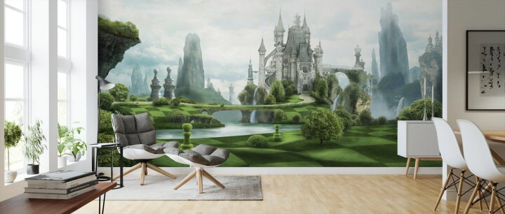 楽天市場 ファンタジー おとぎ話 チェス お城の壁紙 輸入 カスタム壁紙 Photowall White Castle 貼ってはがせるフリース壁紙 不織布 海外取り寄せのため1カ月程度でお届け 代引き 後払い不可 壁紙屋本舗 カベガミヤホンポ