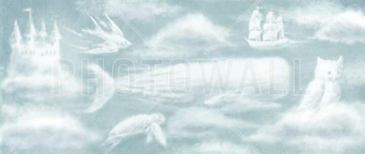 楽天市場 クジラ フクロウ 船 雲 イラスト ファンタジー キッズ 子どもの壁紙 輸入 カスタム壁紙 Photowall Ocean Meets Sky Endpapers Back 035 貼ってはがせるフリース壁紙 不織布 海外取り寄せのため1カ月程度でお届け 代引き 後払い不可 壁紙屋