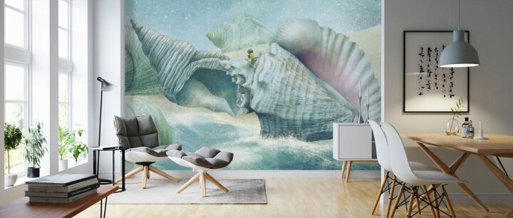 楽天市場 海 海岸 船 貝 ファンタジー 青 ブルー キッズ 子どもの壁紙 輸入 カスタム壁紙 Photowall Ocean Meets Sky Shell Island 041 貼ってはがせるフリース壁紙 不織布 海外取り寄せのため1カ月程度でお届け 代引き 後払い不可 壁紙屋本舗