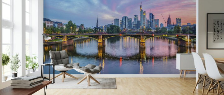 楽天市場 フランクフルト ビル 街 橋 夕焼け 空 パノラマの壁紙 輸入 カスタム壁紙 Photowall Skyline Frankfurt At Sunset 貼ってはがせるフリース壁紙 不織布 海外取り寄せのため1カ月程度でお届け 代引き 後払い不可 壁紙屋本舗 カベガミヤ