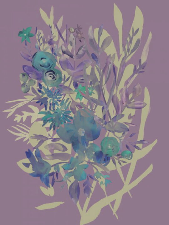 楽天市場 花 イラスト 紫 パープルの壁紙 輸入 カスタム壁紙 Photowall Slate Flowers On Mauve 618 貼ってはがせるフリース壁紙 不織布 海外取り寄せのため1カ月程度でお届け 代引き 後払い不可 壁紙 屋本舗 カベガミヤホンポ