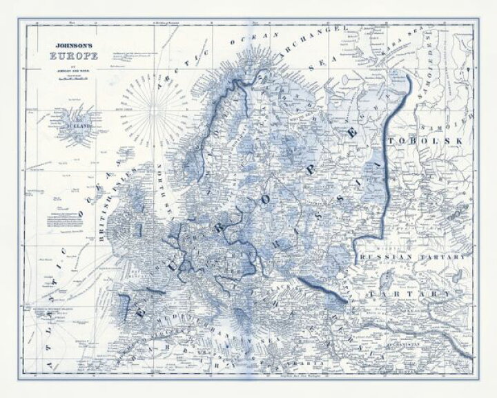 楽天市場 ヨーロッパ地図 ビンテージ アンティーク 青 ブルーの壁紙 輸入 カスタム壁紙 Photowall Europe In Shades Of Blue 621 貼ってはがせるフリース壁紙 不織布 海外取り寄せのため1カ月程度でお届け 代引き 後払い不可 壁紙屋本舗 カベガミヤ