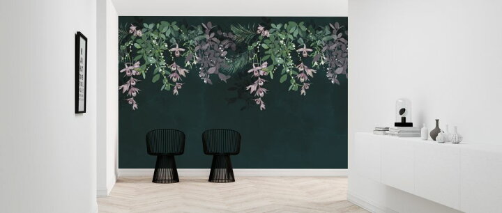 楽天市場 花 緑 グリーン 深緑の壁紙 輸入 カスタム壁紙 Photowall Hanging Tropical Flowers 0 貼ってはがせるフリース壁紙 不織布 海外取り寄せのため1カ月程度でお届け 代引き 後払い不可 壁紙 屋本舗 カベガミヤホンポ