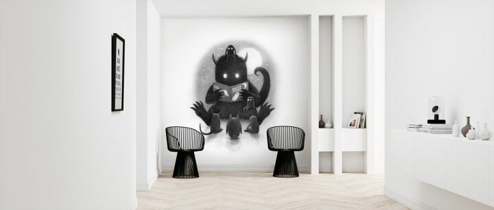楽天市場 モンスター おばけ かいじゅう イラスト ファンタジー キッズ こども部屋の壁紙 輸入 カスタム壁紙 Photowall Story Time 062 貼ってはがせるフリース壁紙 不織布 海外取り寄せのため1カ月程度でお届け 代引き 後払い不可 壁紙屋本舗
