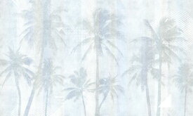 ヤシの木 パームツリー ボタニカル トロピカル 水色 青 ブルーの壁紙 輸入 カスタム壁紙 PHOTOWALL / Brazilian Palms III (e322062) 貼ってはがせるフリース壁紙(不織布) 【海外取り寄せのため1カ月程度でお届け】 【代引き・後払い不可】