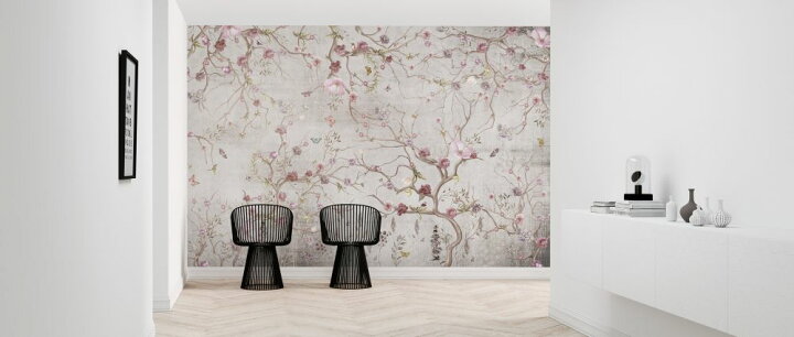 楽天市場 木 花 マジックツリーの壁紙 輸入 カスタム壁紙 Photowall Magic Tree Pale Gray 貼ってはがせるフリース壁紙 不織布 海外取り寄せのため1カ月程度でお届け 代引き 後払い不可 壁紙屋本舗 カベガミヤホンポ