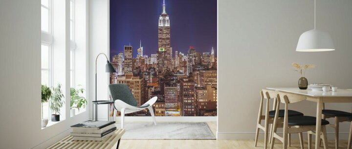 楽天市場 ニューヨーク 夜景 ビル 都会の壁紙 輸入 カスタム壁紙 Photowall New York 貼ってはがせるフリース 壁紙 不織布 海外取り寄せのため1カ月程度でお届け 代引き 後払い不可 壁紙屋本舗 カベガミヤホンポ