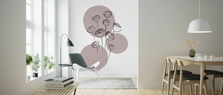楽天市場 イラスト 植物 葉 ボタニカル 睡蓮 スイレン 赤 レッドの壁紙 輸入 カスタム壁紙 Photowall Delicate Botanicals Water Lily 228 貼ってはがせるフリース壁紙 不織布 海外取り寄せのため1カ月程度でお届け 代引き 後払い不可 壁紙屋本舗