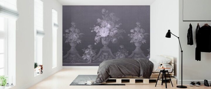 楽天市場 バラ 花 クラシック アンティーク 紫 パープルの壁紙 輸入 カスタム壁紙 Photowall Verdant Deco Violet 234 貼ってはがせるフリース壁紙 不織布 海外取り寄せのため1カ月程度でお届け 代引き 後払い不可 壁紙 屋本舗 カベガミヤホンポ