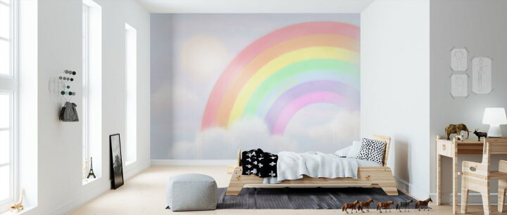 楽天市場 虹 レインボー 空 雲 キッズ こども部屋の壁紙 輸入 カスタム壁紙 Photowall Sparkling Rainbow Ii 貼ってはがせるフリース壁紙 不織布 海外取り寄せのため1カ月程度でお届け 代引き 後払い不可 壁紙 屋本舗 カベガミヤホンポ