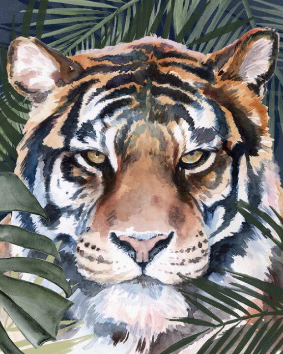 楽天市場 虎 トラ 葉 ボタニカル イラストの壁紙 輸入 カスタム壁紙 Photowall Jungle Cat 貼ってはがせるフリース壁紙 不織布 海外取り寄せのため1カ月程度でお届け 代引き 後払い不可 壁紙屋本舗 カベガミヤホンポ