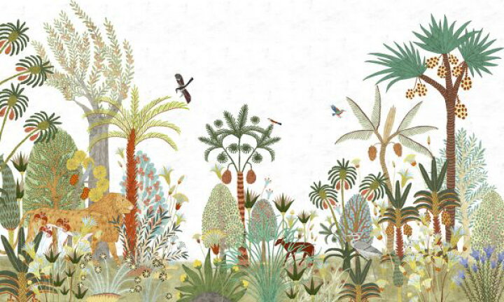 楽天市場 ジャングル ボタニカル トロピカル イラストの壁紙 輸入 カスタム壁紙 Photowall Egypt Wilderness 貼ってはがせるフリース壁紙 不織布 海外取り寄せのため1カ月程度でお届け 代引き 後払い不可 壁紙 屋本舗 カベガミヤホンポ