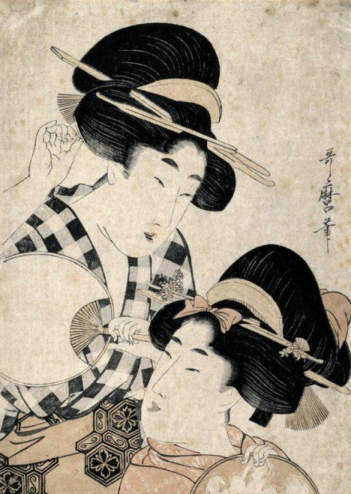 楽天市場 喜多川歌麿 美人画 浮世絵 絵画 版画の壁紙 輸入 カスタム壁紙 Photowall Kitagawa Utamaro And Yamashiroya Toemon Infographics 299 貼ってはがせるフリース壁紙 不織布 海外取り寄せのため1カ月程度でお届け 代引き 後払い不可 壁紙屋