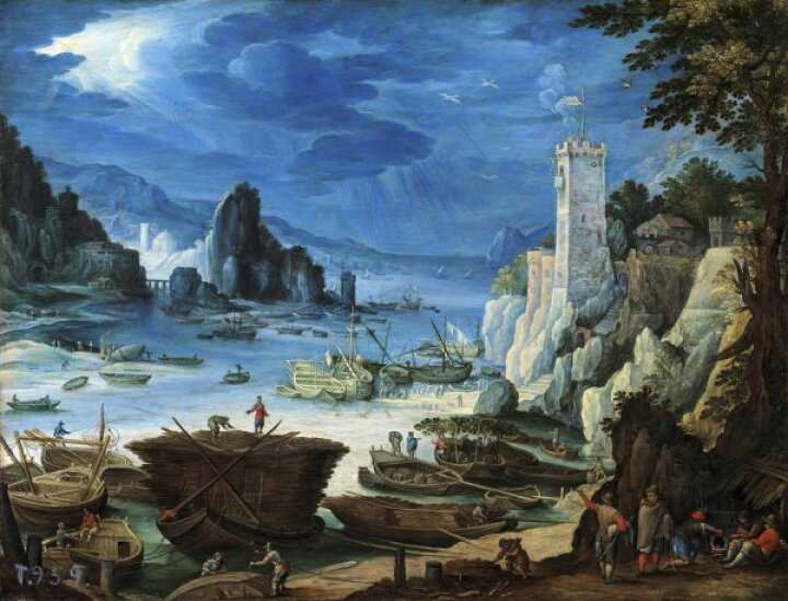 楽天市場 海 入り江 船 絵画 クラシックアート 古典絵画の壁紙 輸入 カスタム壁紙 Photowall Puerto Con Castillo Infographics 貼ってはがせるフリース壁紙 不織布 海外取り寄せのため1カ月程度でお届け 代引き 後払い不可 壁紙屋本舗