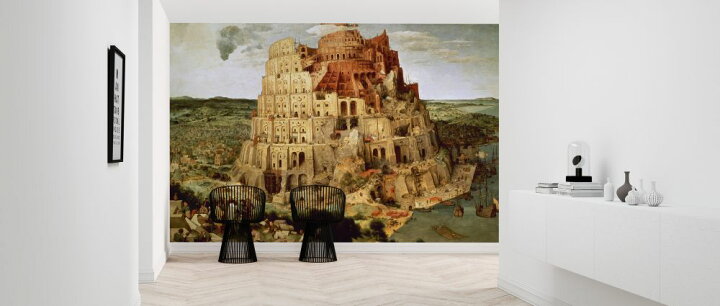 楽天市場 バベルの塔 ピーテル ブリューゲル 絵画 クラシックアート 古典絵画の壁紙 輸入 カスタム壁紙 Photowall Tower Of Babel Infographics 貼ってはがせるフリース壁紙 不織布 海外取り寄せのため1カ月程度でお届け 代引き 後払い不可