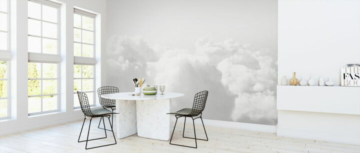 楽天市場 雲 空 白 ホワイトの壁紙 輸入 カスタム壁紙 Photowall Black And White Clouds 貼ってはがせるフリース壁紙 不織布 海外取り寄せのため1カ月程度でお届け 代引き 後払い不可 壁紙屋本舗 カベガミヤホンポ