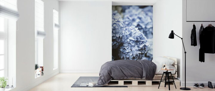 楽天市場 アジサイ 花 青 ブルー ナチュラルの壁紙 輸入 カスタム壁紙 Photowall Flower Ii 貼ってはがせるフリース壁紙 不織布 海外取り寄せのため1カ月程度でお届け 代引き 後払い不可 壁紙屋本舗 カベガミヤホンポ