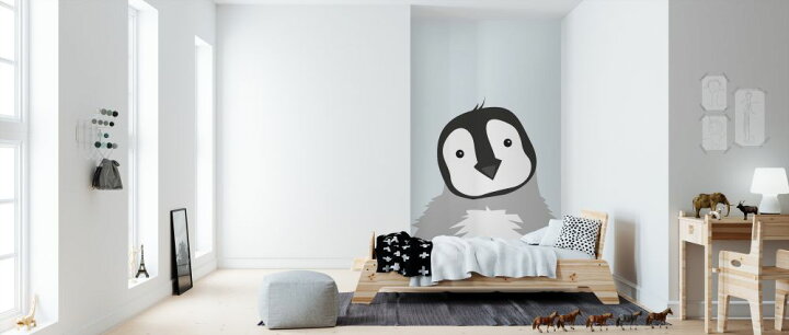 楽天市場 ペンギン イラスト キッズ 子ども部屋 青 ブルーの壁紙 輸入 カスタム壁紙 Photowall Chubby Penguin Blue 貼ってはがせるフリース壁紙 不織布 海外取り寄せのため1カ月程度でお届け 代引き 後払い不可 壁紙 屋本舗 カベガミヤホンポ