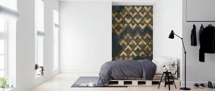 楽天市場 幾何学 ひし形 アールデコ 金 ゴールド 紺 ネイビーの壁紙 輸入 カスタム壁紙 Photowall Deco Pattern In Blue Ii 貼ってはがせるフリース壁紙 不織布 海外取り寄せのため1カ月程度でお届け 代引き 後払い不可 壁紙屋本舗 カベガミヤ
