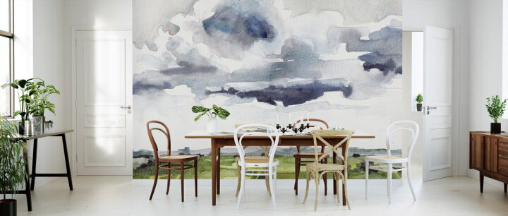 楽天市場 水彩画 風景画 空 丘 絵画の壁紙 輸入 カスタム壁紙 Photowall May Sky Studies 貼ってはがせるフリース壁紙 不織布 海外取り寄せのため1カ月程度でお届け 代引き不可 壁紙屋本舗 カベガミヤホンポ