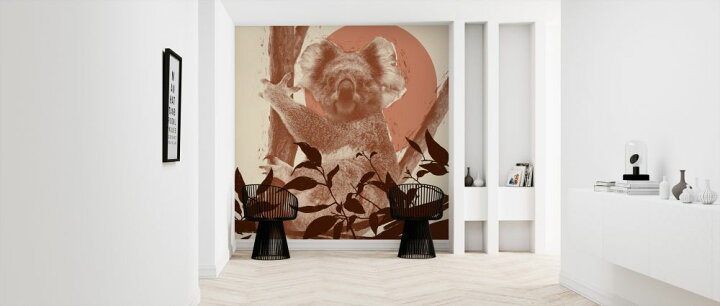 楽天市場 コアラ 動物 イラスト コラージュ 赤 レッドの壁紙 輸入 カスタム壁紙 Photowall Pop Art Koala 貼ってはがせるフリース壁紙 不織布 海外取り寄せのため1カ月程度でお届け 代引き 後払い不可 壁紙屋本舗 カベガミヤホンポ