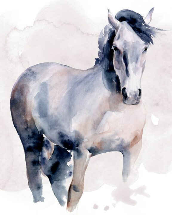 楽天市場 馬 ウマ 動物 水彩画 イラストの壁紙 輸入 カスタム壁紙 Photowall Horse In Watercolor 貼ってはがせるフリース壁紙 不織布 海外取り寄せのため1カ月程度でお届け 代引き 後払い不可 壁紙屋本舗 カベガミヤホンポ