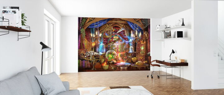 楽天市場 ファンタジー 魔法使い 工房 アトリエの壁紙 輸入 カスタム壁紙 Photowall Wizards Workshop 貼ってはがせるフリース壁紙 不織布 海外取り寄せのため1カ月程度でお届け 代引き 後払い不可 壁紙 屋本舗 カベガミヤホンポ