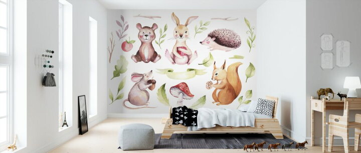 楽天市場 クマ ウサギ ハリネズミ ネズミ リス きのこ 葉っぱ イラスト キッズ 子ども部屋の壁紙 輸入 カスタム壁紙 Photowall Baby Animals 貼ってはがせるフリース壁紙 不織布 海外取り寄せのため1カ月程度でお届け 代引き 後払い不可 壁紙屋 楽天市場 クマ ウサギ ハリネズミ ネズミ リス きのこ 葉っぱ イラスト キッズ 子ども部屋の壁紙 輸入 カスタム壁紙 Photowall Baby Animals 貼ってはがせるフリース壁紙 不織布 海外取り寄せのため1カ月程度でお届け 代引き 後払い不可 壁紙屋