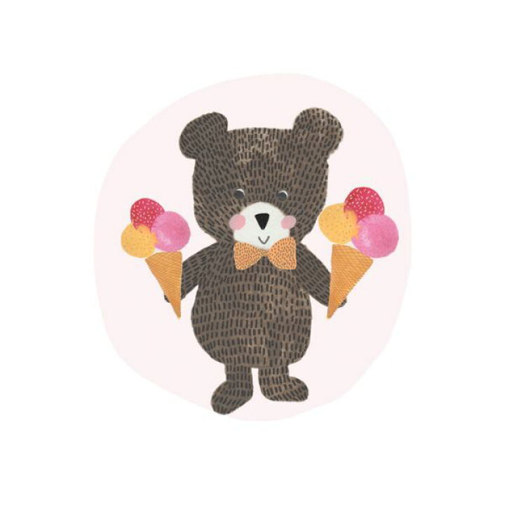 楽天市場 クマ 動物 アイスクリーム イラスト ピンク キッズ 子ども部屋の壁紙 輸入 カスタム壁紙 Photowall Icecream Bear 貼ってはがせるフリース壁紙 不織布 海外取り寄せのため1カ月程度でお届け 代引き 後払い不可 壁紙屋本舗 カベガミヤ