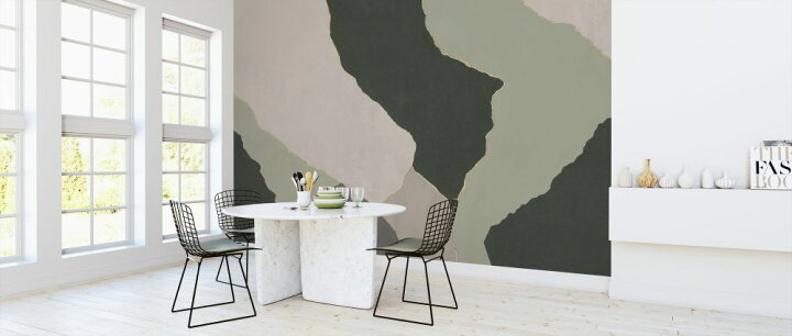 楽天市場 抽象画 緑 グリーン 深緑の壁紙 輸入 カスタム壁紙 Photowall Fragments Green 貼ってはがせるフリース壁紙 不織布 海外取り寄せのため1カ月程度でお届け 代引き 後払い不可 壁紙屋本舗 カベガミヤホンポ