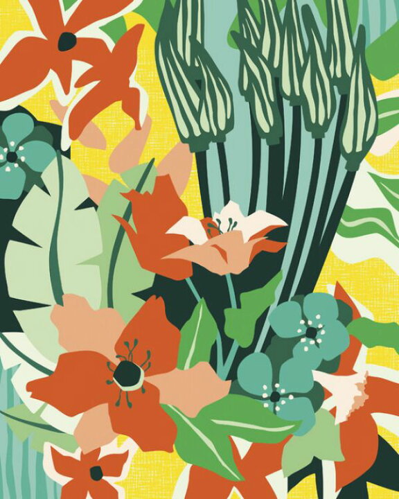 楽天市場 イラスト 植物 トロピカル オレンジ 緑 グリーンの壁紙 輸入 カスタム壁紙 Photowall You Deserve So Much More 貼ってはがせるフリース壁紙 不織布 海外取り寄せのため1カ月程度でお届け 代引き 後払い不可 壁紙 屋本舗 カベガミヤホンポ