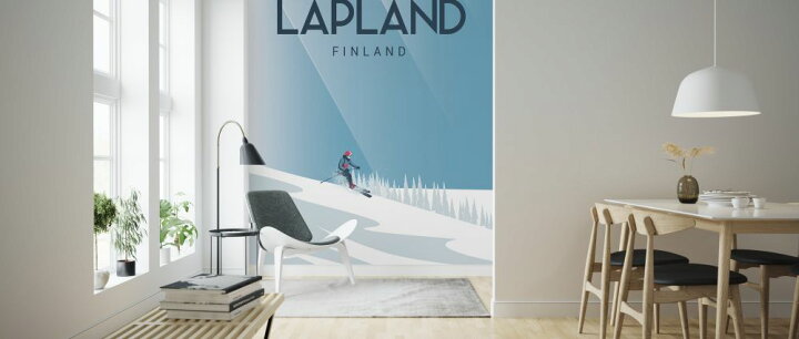 楽天市場 ラップランド ポスター スキー 青 ブルー タイポグラフィーの壁紙 輸入 カスタム壁紙 Photowall Lapland 貼ってはがせるフリース壁紙 不織布 海外取り寄せのため1カ月程度でお届け 代引き 後払い不可 壁紙 屋本舗 カベガミヤホンポ