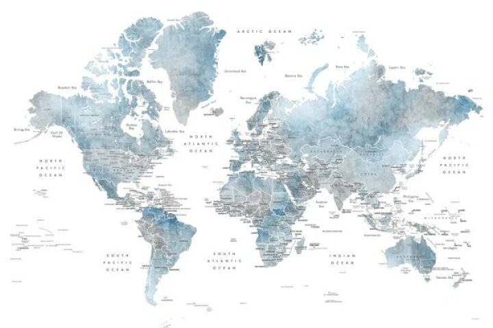 楽天市場 世界地図 ワールドマップ 青 ブルーの壁紙 輸入 カスタム壁紙 Photowall World Map With Capitals 貼ってはがせるフリース壁紙 不織布 海外取り寄せのため1カ月程度でお届け 代引き 後払い不可 壁紙 屋本舗 カベガミヤホンポ