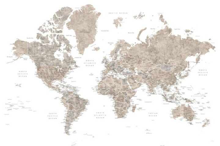 楽天市場 世界地図 ワールドマップ 茶色 ブラウンの壁紙 輸入 カスタム壁紙 Photowall World Map With Cities 貼ってはがせるフリース壁紙 不織布 海外取り寄せのため1カ月程度でお届け 代引き 後払い不可 壁紙 屋本舗 カベガミヤホンポ