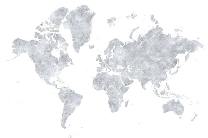 楽天市場 世界地図 ワールドマップ 灰色 グレーの壁紙 輸入 カスタム壁紙 Photowall World Map Without V 貼ってはがせるフリース壁紙 不織布 海外取り寄せのため1カ月程度でお届け 代引き 後払い不可 壁紙 屋本舗 カベガミヤホンポ