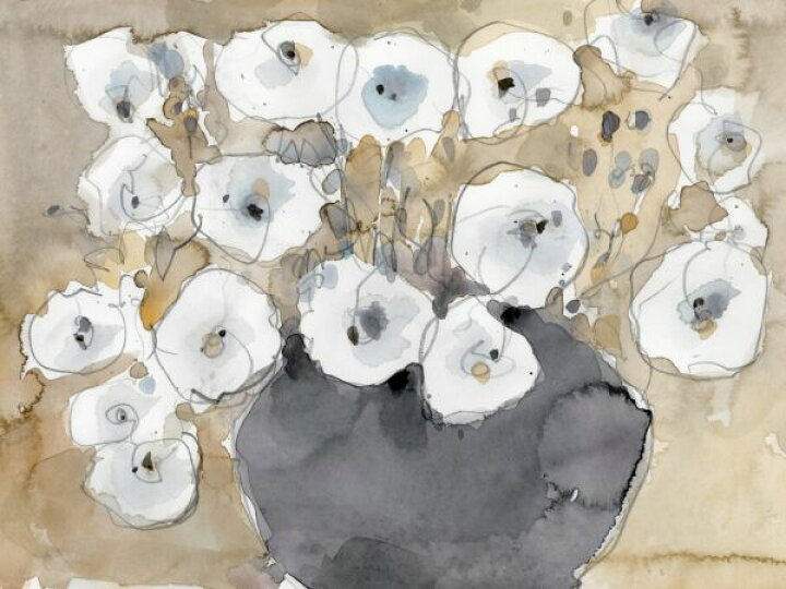 楽天市場 花 花瓶 イラスト 水彩画 ベージュの壁紙 輸入 カスタム壁紙 Photowall Another White Blossom I 貼ってはがせるフリース壁紙 不織布 海外取り寄せのため1カ月程度でお届け 代引き 後払い不可 壁紙屋本舗 カベガミヤホンポ