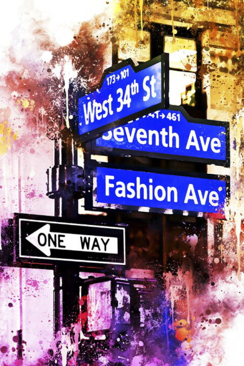 楽天市場 ニューヨーク 街 標識 水彩画の壁紙 輸入 カスタム壁紙 Photowall Nyc Watercolor Directions 貼ってはがせるフリース壁紙 不織布 海外取り寄せのため1カ月程度でお届け 代引き 後払い不可 壁紙 屋本舗 カベガミヤホンポ