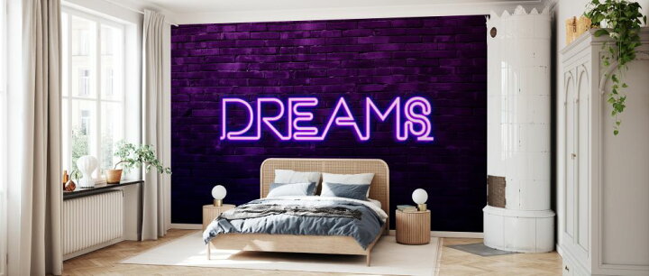 楽天市場 ネオン ネオンサイン 看板 紫 パープルの壁紙 輸入 カスタム壁紙 Photowall Urban Neon Dreams 貼ってはがせるフリース壁紙 不織布 海外取り寄せのため1カ月程度でお届け 代引き 後払い不可 壁紙 屋本舗 カベガミヤホンポ
