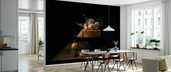 楽天市場 ケーキ マンダリン オレンジ 黒 ブラックの壁紙 輸入 カスタム壁紙 Photowall Polenta Cake With Sweet Mandarines 貼ってはがせるフリース壁紙 不織布 海外取り寄せのため1カ月程度でお届け 代引き 後払い不可 壁紙屋本舗 カベガミヤ