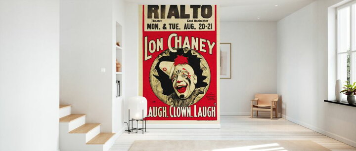 楽天市場 ピエロ 道化師 映画 ポスター 赤 レッドの壁紙 輸入 カスタム壁紙 Photowall Laugh Clown Laugh 235 貼ってはがせるフリース壁紙 不織布 海外取り寄せのため1カ月程度でお届け 代引き 後払い不可 壁紙 屋本舗 カベガミヤホンポ