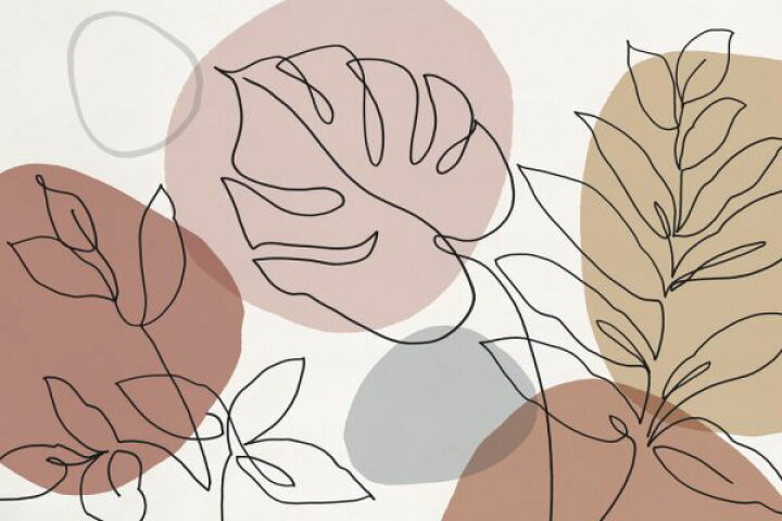 楽天市場 モンステラ 葉 ラインアート イラスト ピンクの壁紙 輸入 カスタム壁紙 Photowall Just Leaves 貼ってはがせるフリース壁紙 不織布 海外取り寄せのため1カ月程度でお届け 代引き 後払い不可 壁紙屋本舗 カベガミヤホンポ