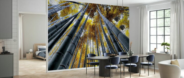 楽天市場 京都 竹林 竹の壁紙 輸入 カスタム壁紙 Photowall Japan Rising Sun Bamboo Forest Kyoto 貼ってはがせるフリース壁紙 不織布 海外取り寄せのため1カ月程度でお届け 代引き 後払い不可 壁紙 屋本舗 カベガミヤホンポ