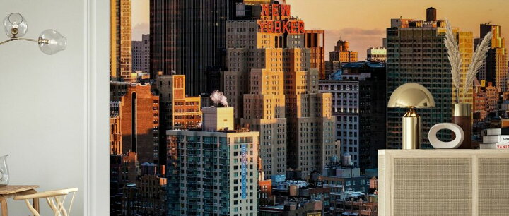 楽天市場 マンハッタン ビル 風景の壁紙 輸入 カスタム壁紙 Photowall Manhattan Sunset 貼ってはがせるフリース壁紙 不織布 海外取り寄せのため1カ月程度でお届け 代引き 後払い不可 壁紙屋本舗 カベガミヤホンポ