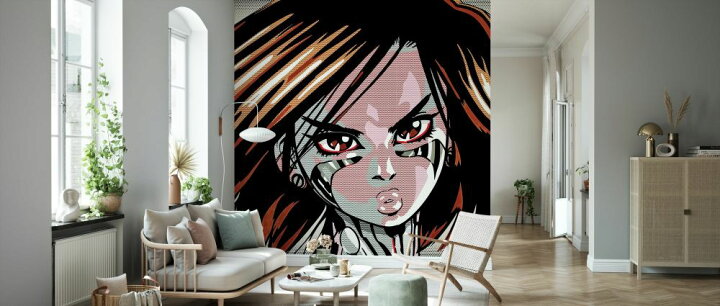 楽天市場 銃夢 アメコミ ポップアート 女性の壁紙 輸入 カスタム壁紙 Photowall Gunnm 287 貼ってはがせるフリース 壁紙 不織布 海外取り寄せのため1カ月程度でお届け 代引き 後払い不可 壁紙屋本舗 カベガミヤホンポ