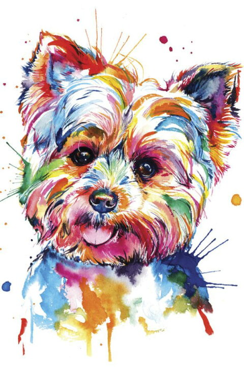 楽天市場 ヨークシャーテリア ヨーキー 犬 水彩画 イラストの壁紙 輸入 カスタム壁紙 Photowall Yorkie 貼ってはがせるフリース壁紙 不織布 海外取り寄せのため1カ月程度でお届け 代引き 後払い不可 壁紙屋本舗 カベガミヤホンポ