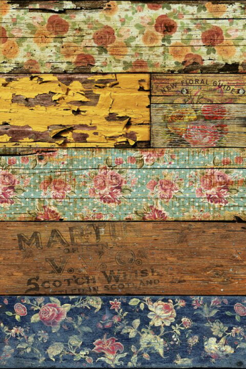 楽天市場 ペイントウッド 花柄 カラフル フェイク 木目の壁紙 輸入 カスタム壁紙 Photowall Barroco Style 貼ってはがせるフリース壁紙 不織布 海外取り寄せのため1カ月程度でお届け 代引き 後払い不可 壁紙 屋本舗 カベガミヤホンポ