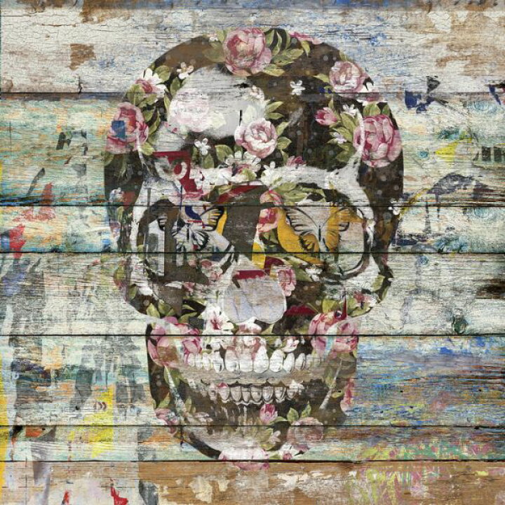 楽天市場 ドクロ スカル 骸骨 イラスト 木目 ウッド ペイントウッド フェイクの壁紙 輸入 カスタム壁紙 Photowall Under The Watchful Eye 貼ってはがせるフリース壁紙 不織布 海外取り寄せのため1カ月程度でお届け 代引き 後払い不可 壁紙屋