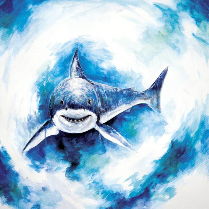 楽天市場 サメ イラスト 水彩画 青 ブルーの壁紙 輸入 カスタム壁紙 Photowall Signal 8 貼ってはがせるフリース壁紙 不織布 海外取り寄せのため1カ月程度でお届け 代引き 後払い不可 壁紙屋本舗 カベガミヤホンポ